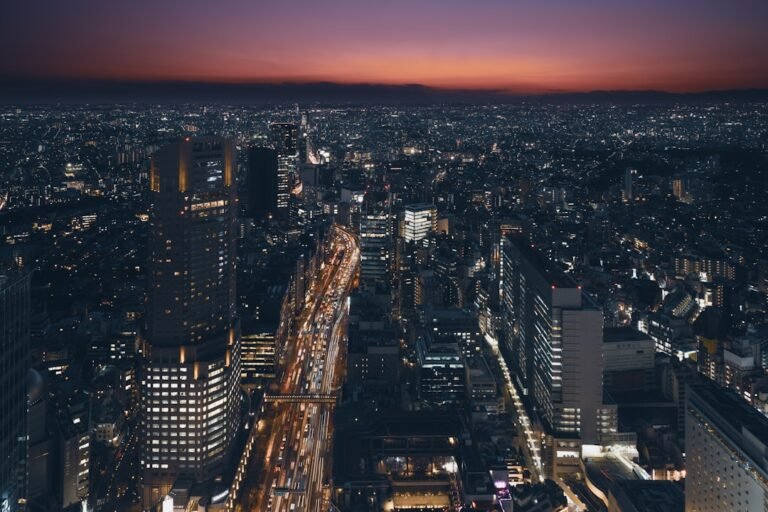 Tokyo şehir manzarası