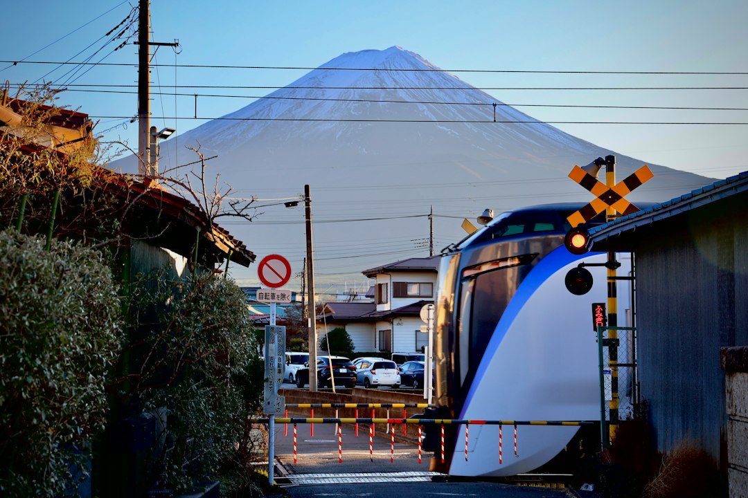 Limited Express treni bir Japon istasyonunda