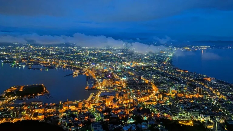 Hakodate Dağı Gece Manzarası