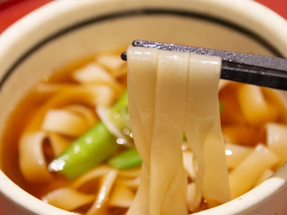 Kishimen, yassı udon