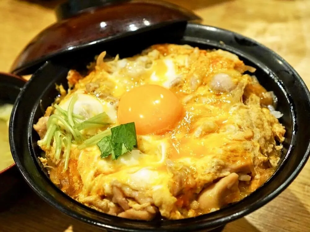 Nagoya Cochin tavuğuyla oyakodon